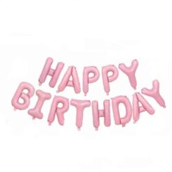 HB9 Set Litere Roz Candy Happy Birthday