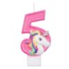 LMR1-5 Lumanare Tort Unicorn Cifra 5