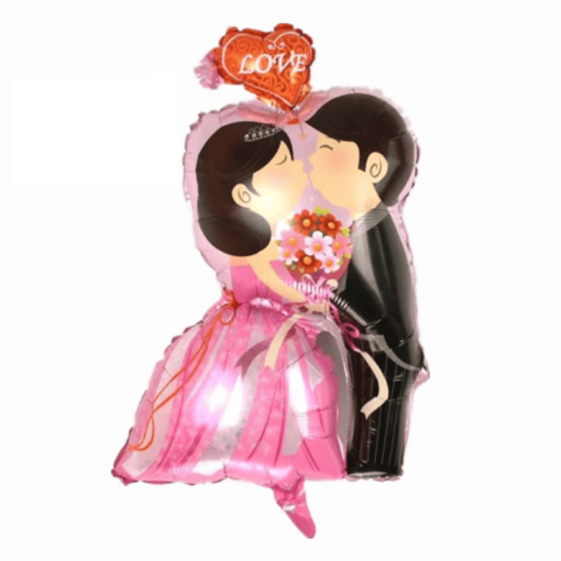 LOV30 Balon figurina mireasa si mire