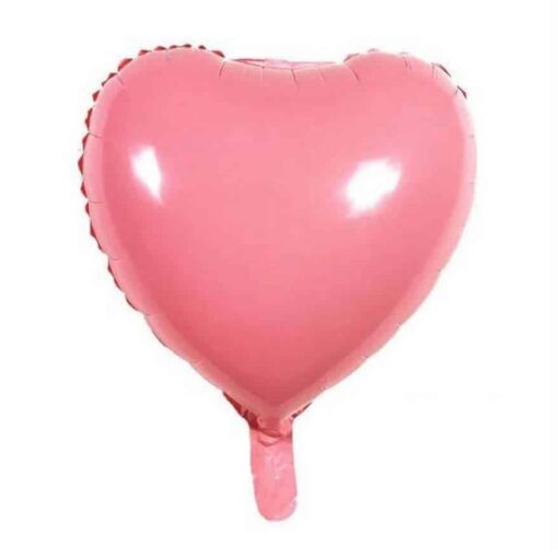 LOV56 Balon inima roz macaron