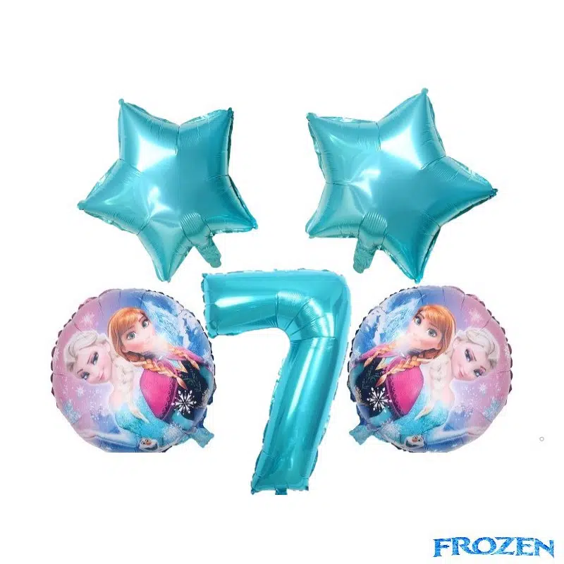 SET108-7 Set Aniversar Elsa Si Anna Fozen 7 ANI