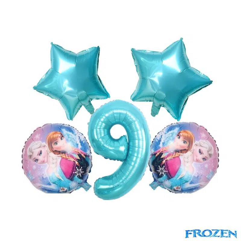 SET108-9 Set Aniversar Elsa Si Anna Fozen 9 ANI