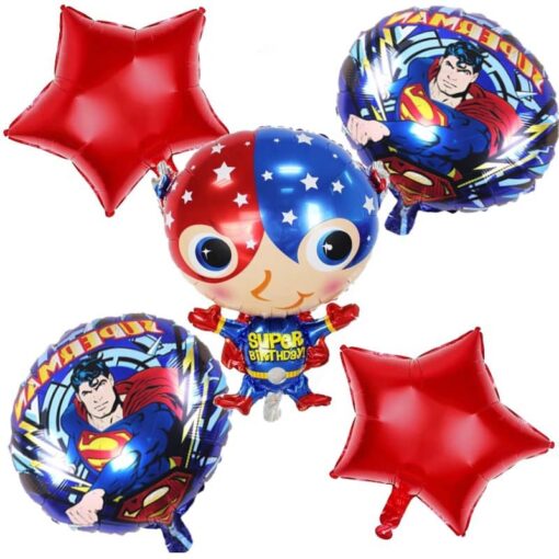 SET123 Set Baloane Super Birthday Superman