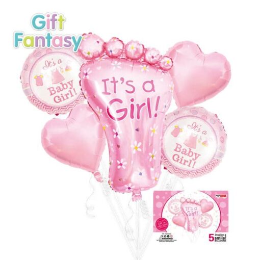SET200 Set Baloane It's A Girl - Piciorus