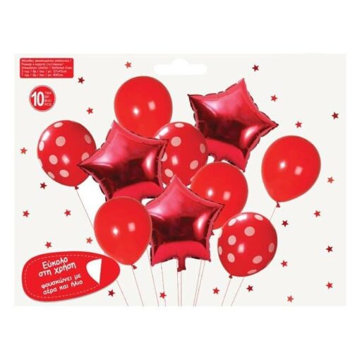 SET80-3 Set Baloane Red Party - imagine 2