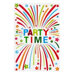 BNR9 Banner Pentru Usa Party Time Multicolor pentru zi de nastere