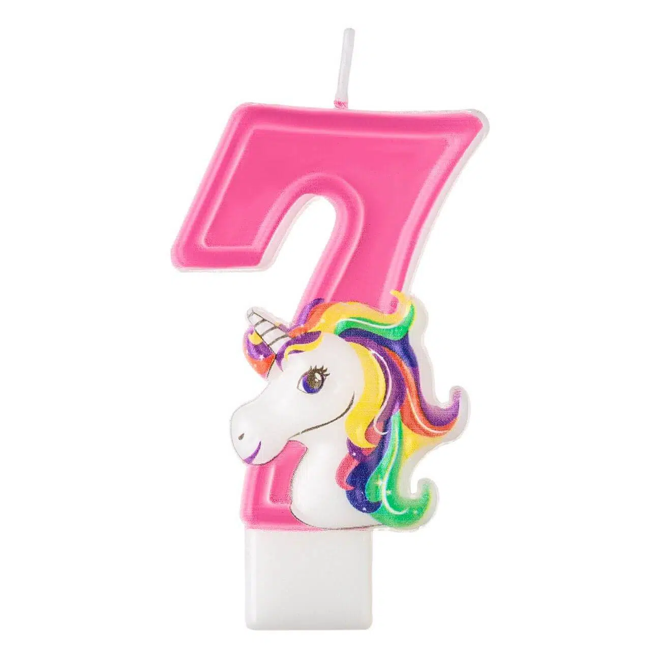 LMR1-7 Lumanare Tort Unicorn Cifra 7