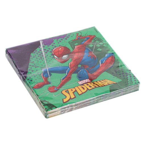SRV16 Set 16 Servetele Decorative Spiderman - imagine 3