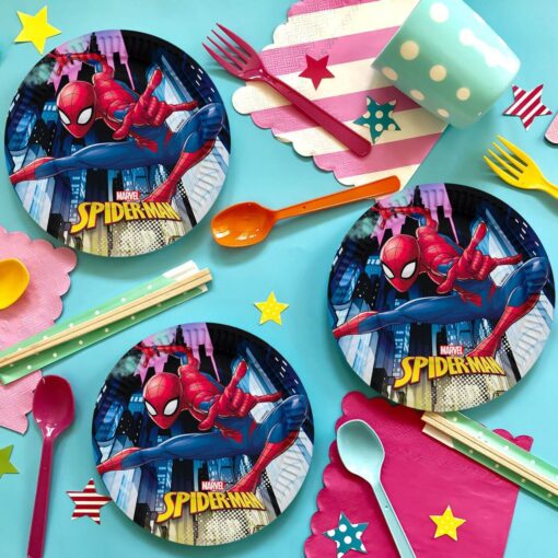 Set 6 Farfurii Petrecere Spiderman pentru ziua de nastere