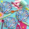 FRF23 Set 10 Farfurii Multicolore La Multi Ani