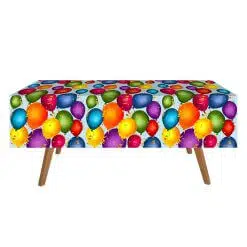 FDM18 Fata De Masa Petrecere Cu Baloane Multicolore