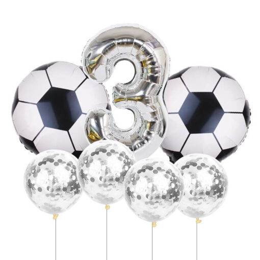 Set Baloane Aniversare Tematica Fotbal 3 ANI