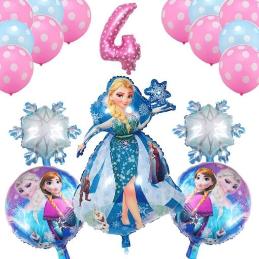 Set Aniversar Elsa Fozen 4 ANI