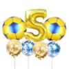 Set Baloane Aniversare Tematica Fotbal 5 ANI