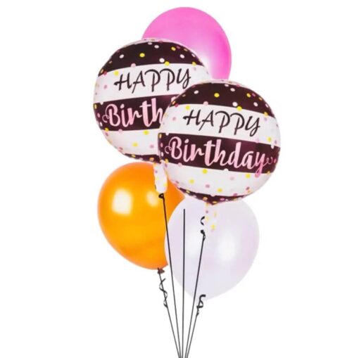 Set Baloane Deluxe Happy Birthday