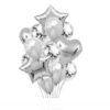 Set 14 Baloane Decor Petrecere Silver