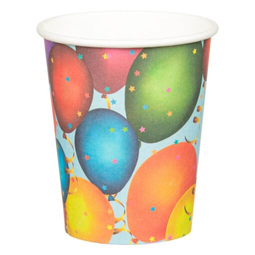 PHR8 Set 10 Pahare Cu Baloane Multicolore - imagine 2