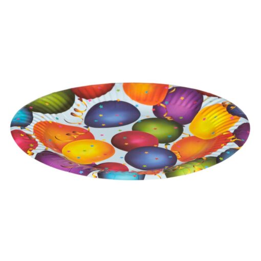 FRF26 Set 10 Farfurii Petrecere Baloane Multicolore - imagine 2