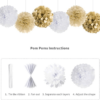 Decor Aniversar 39 Piese Zi De Nastere Gold