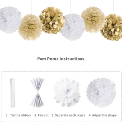 Decor Aniversar 39 Piese Zi De Nastere Gold