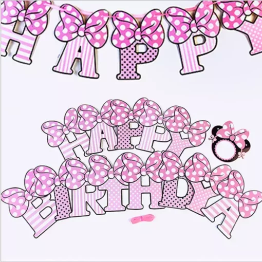 BNR16 Banner Happy Birthday Minnie Cu Fundite