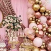 Arcada Baloane Aniversare Rose Gold 135 Piese