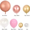 Arcada Baloane Aniversare Rose Gold 135 Piese