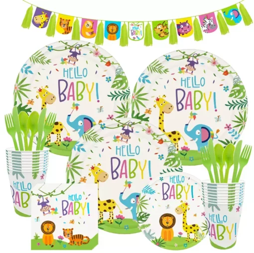 Decor Petrecere Jungla 106 Piese Hello Baby