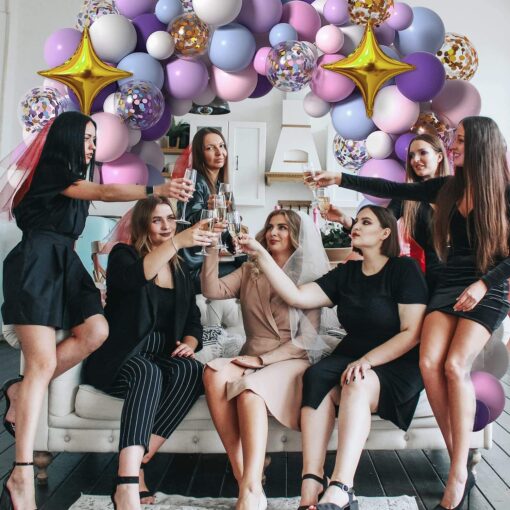 ARC57 Arcada Baloane Macaron Multicolore 129 Piese - imagine 3