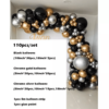 ARC35 Arcada Baloane Chromate Negru Gold Silver 108 Piese - imagine 3