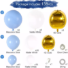 ARC65 Arcada Baloane Botez Taiere Mot Zi De Nastere 135 buc - imagine 5