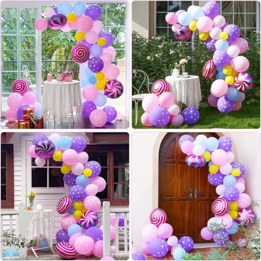 ARC67 Arcada Baloane Aniversare Fetita Multicolore 99 buc - imagine 2