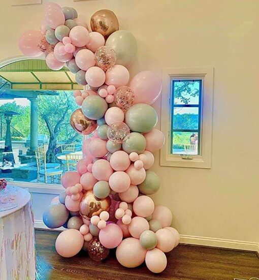 ARC53 Arcada Baloane Macaron Aniversare Botez Nunta 145 buc - imagine 4