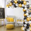 ARC55 Arcada Baloane Majorat Deluxe Marble Gold 86 Piese - imagine 2
