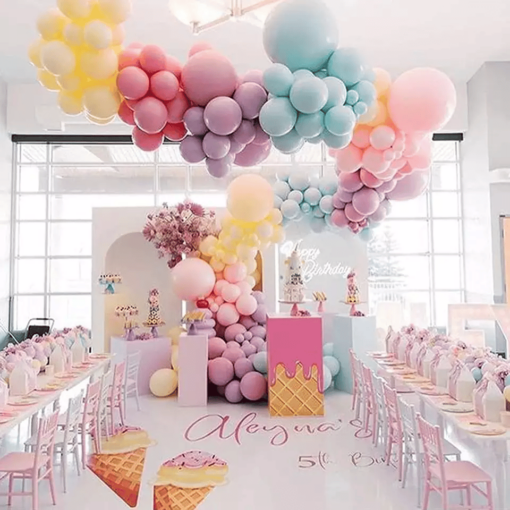 ARC73 Arcada Baloane Macaron Multicolore 141 Piese - imagine 4