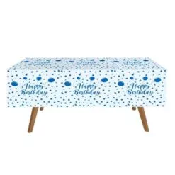 fata de masa albastra pentru petreceri