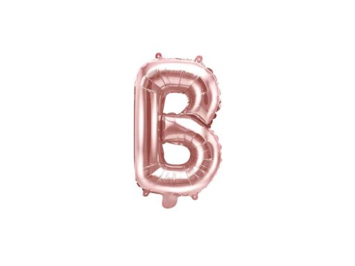 balon litera b rose gold