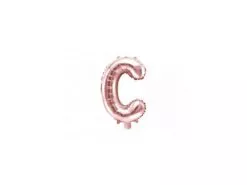 balon litera c rose gold