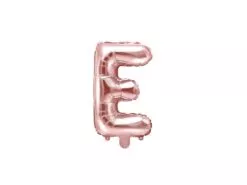 balon litera e rose gold