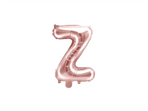 balon litera z rose gold