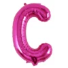 Balon Folie Litera C Roz 40 cm