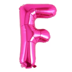 Balon Folie Litera F Roz 40 cm