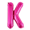 Balon Folie Litera K Roz 40 cm