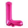 Balon Folie Litera L Roz 40 cm