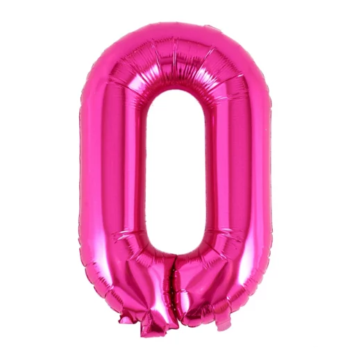Balon Folie Litera O Roz 40 cm