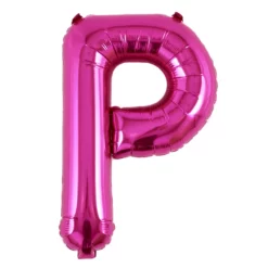 Balon Folie Litera P Roz 40 cm