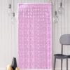 perdea decorativa roz cu patratele