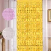 perdea decorativa gold cu patratele