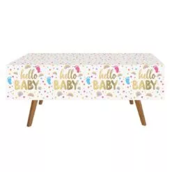 fata de masa baby shower hello baby