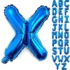 Balon Folie Litera X Albastru 40 cm